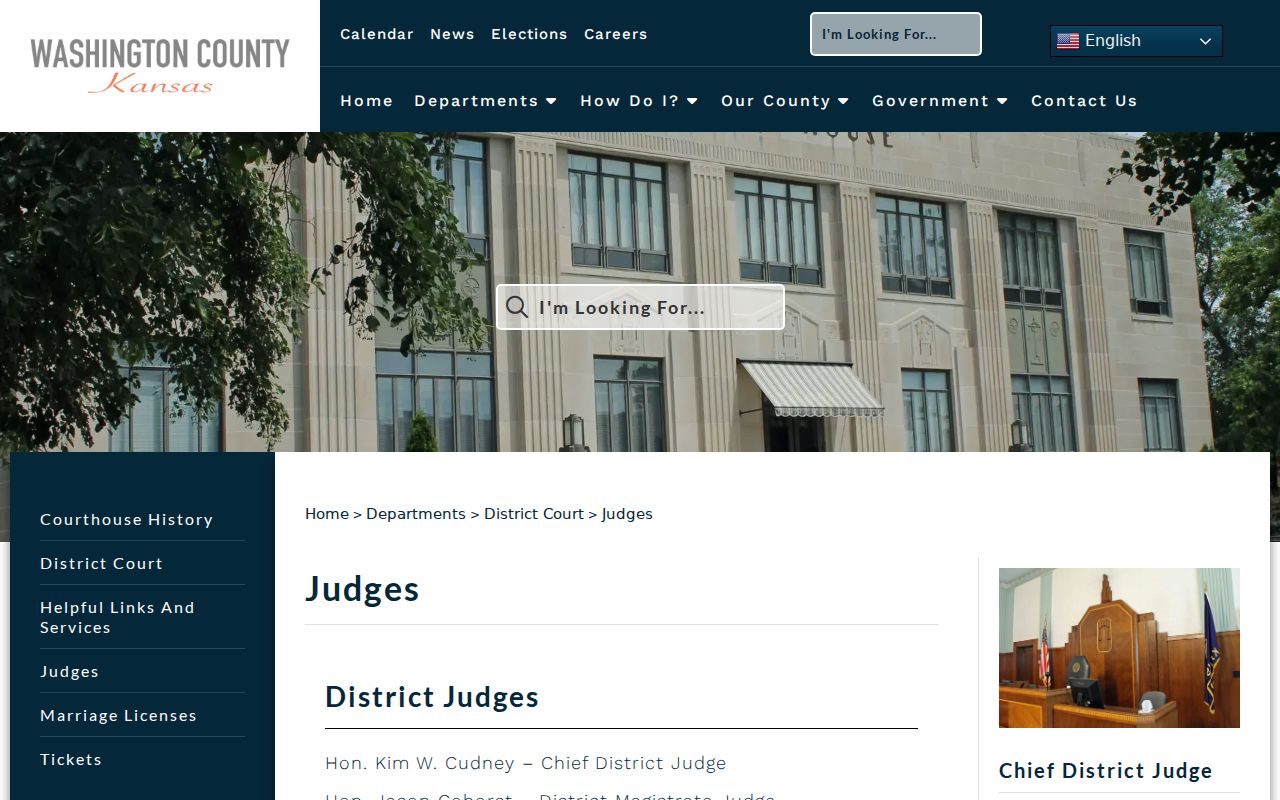 Greenleaf docket search Washington County District Court judges