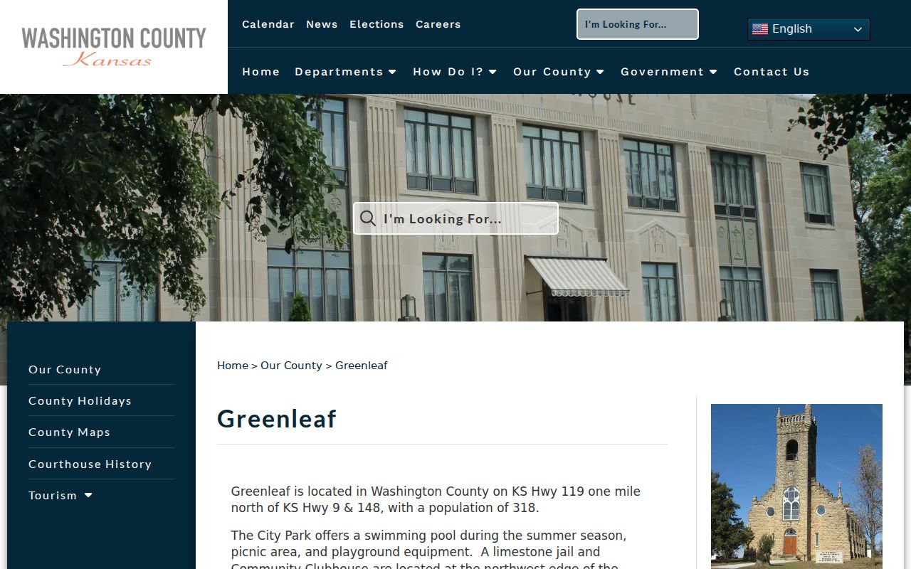 Greenleaf docket search official county Greenleaf profile